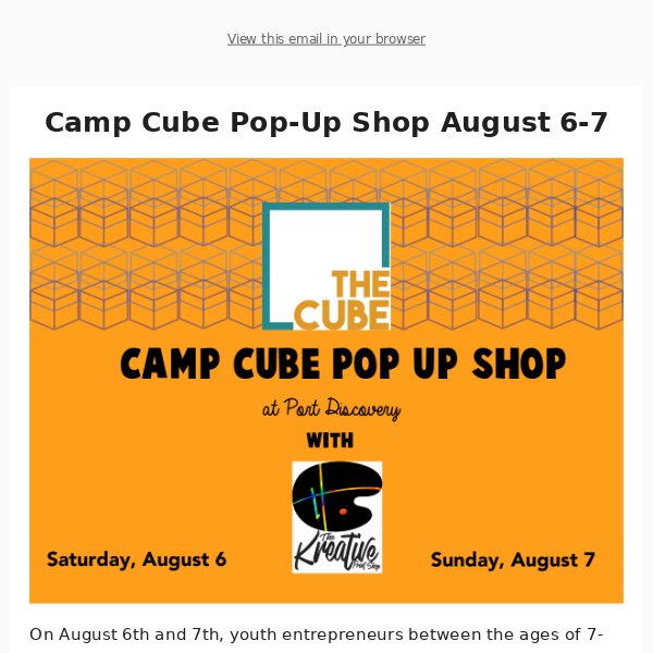 💰Camp Cube Pop-Up Shop