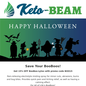 🎃 Save 15% on BooBoo-Lytes for Halloween!