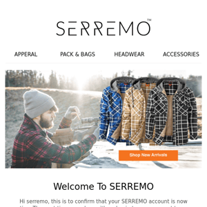 Your SERREMO Account is Activated!