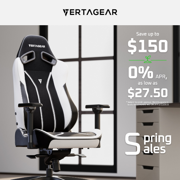 Upgrade Your Workspace This Spring: Save Up to $150 on Vertagear's Gaming Chairs