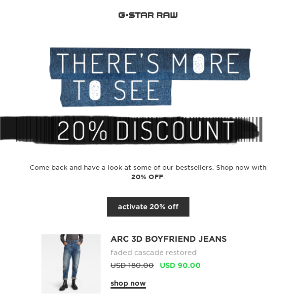 G-Star Raw - Latest Emails, Sales & Deals