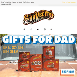 Last chance to save on Gift Sets for Dad! Plus free gift with your purchase of $55