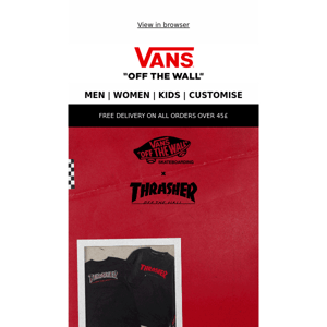 Vans x Thrasher has just dropped 🔥