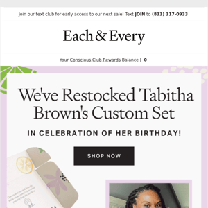 tabitha brown's set is back!