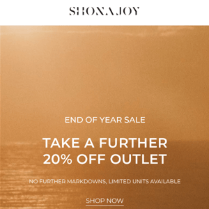 Further 20% Off Outlet