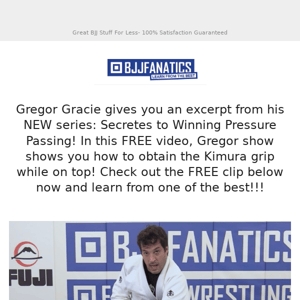 FREE Technique!  Gregor Gracie gifts you a FREE technique from his NEW instructional!