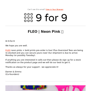 FLEO | Pre-order is live!
