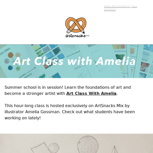 Get a Sneak Peek of Art Class With Amelia