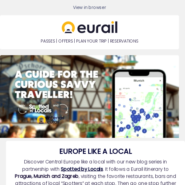 Discover Europe like a local! 🚂
