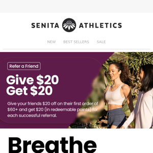 Sweat Like a Pro, Smell Like a Rose with Senita's Breathe Tech Fabric! 😅🌹