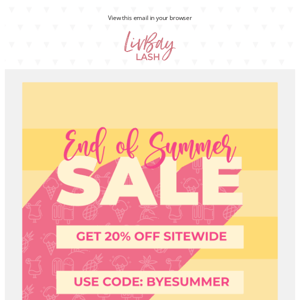 Goodbye Summer - Hello Discounts!