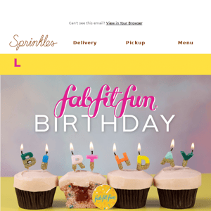 Final weekend for FabFitFun Birthday cupcakes