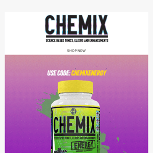 1 Chemix Pre = 1 FREE Chemix Energy....