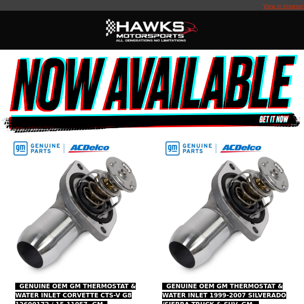 See What's New At Hawks Motorsports - July 28