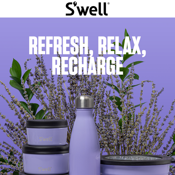 S'well Salad Bowl Kit in Hillside Lavender