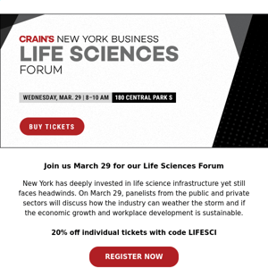 Meet the Life Sciences Forum Speakers