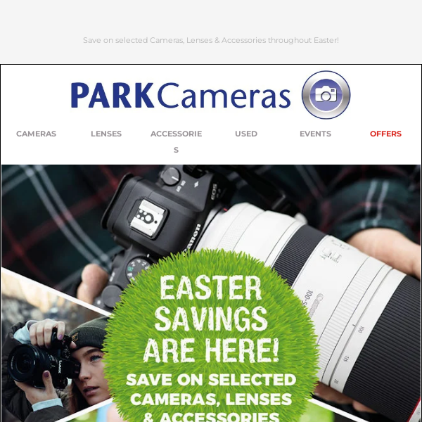 Easter Special Offers now available on amazing photo gear! 🐰