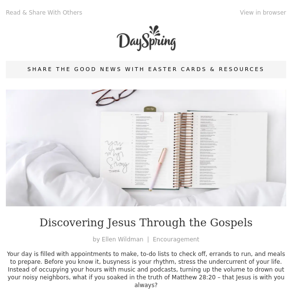 Discovering Jesus Through the Gospels