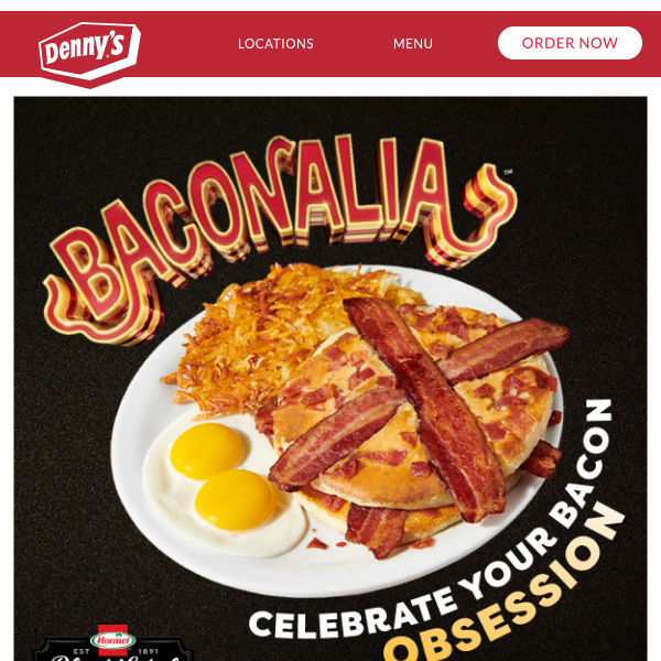 Denny's New Limited-Time Menu Red, White and Bacon Has Arrived  #DennysDiners