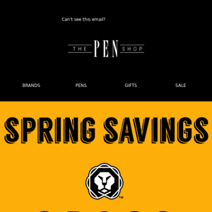 Spring Savings with 20% Off Cross