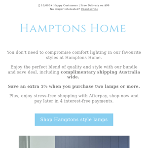 Our Favourite Hamptons Style Lamps