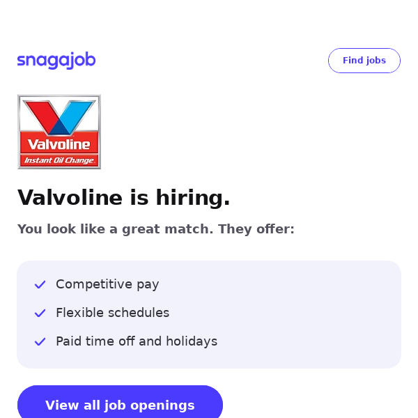 Valvoline is hiring near you