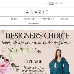 Top Picks from our Azazie Designer's