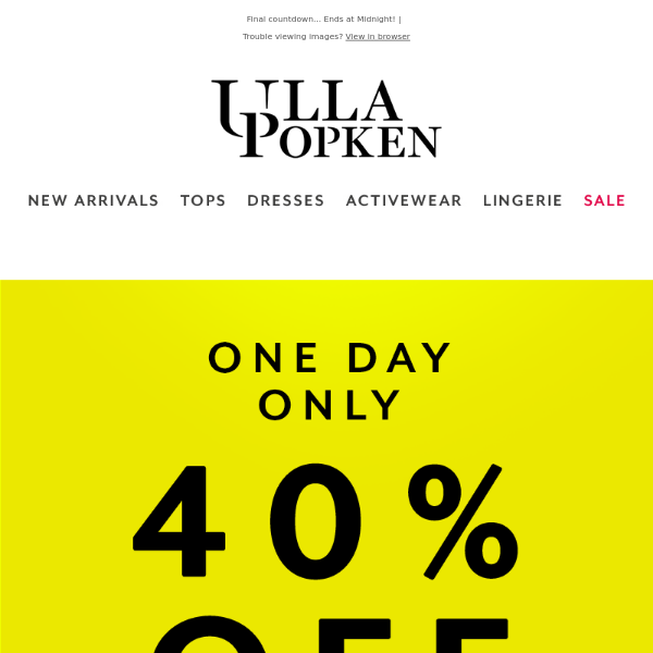 Hours left for 40% Savings