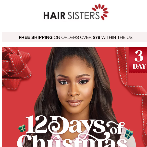 🎄12 DAYS OF CHRISTMAS|DAY 3. Hair Pieces & Full Wig Specials!