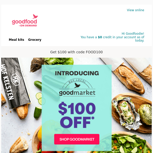 Introducing Goodmarket 🥬 Get $100 OFF