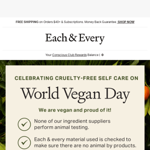 celebrate world vegan day with us!