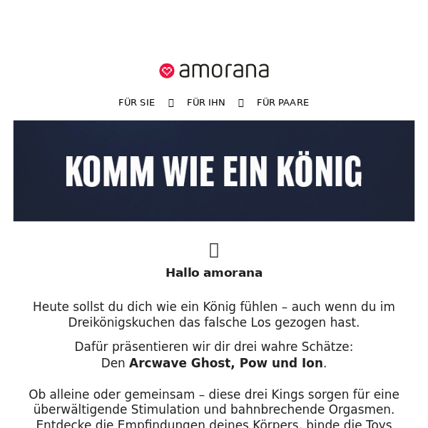 Königlich kommen zum Dreikönigstag 👑