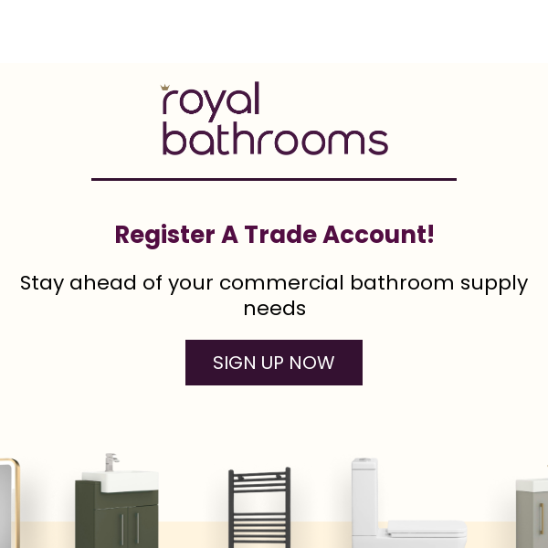 Unlock Exclusive Discount Deals 🎁 for Your Trade Needs at Royal Bathrooms!🛁