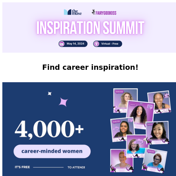 Our ✨Inspiration Summit✨ is free