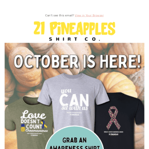 Shop Our October Awareness Designs Today! 🎃