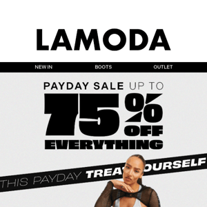 Up to 75% off EVERYTHING this payday! 😳