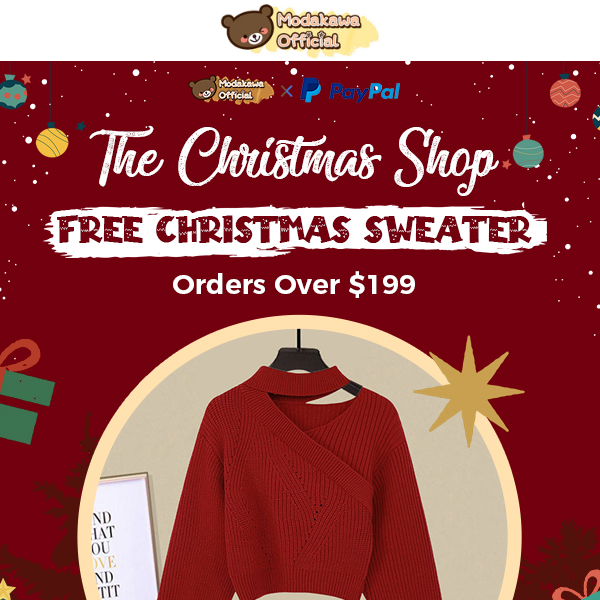 Free sweater for Pre-Christmas Sale