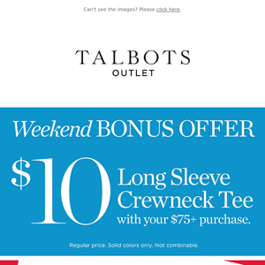 $10 TEE Weekend Bonus Offer!