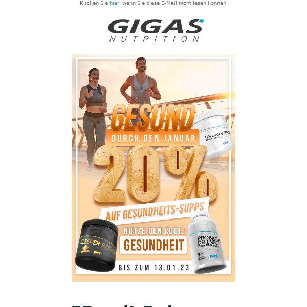 🧡Gesund durch den Januar! -20% auf alle Gesundheitsprodukte!