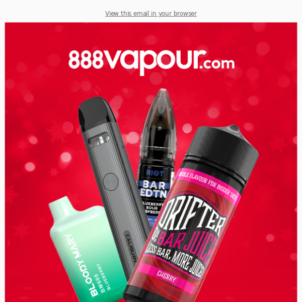 Festive Offers now on at 888 Vapour!