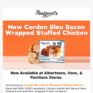 🍗 NEW Cordon Bleu Bacon Wrapped Stuffed Chicken
