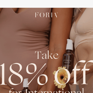 Shop 18% off for IWD!