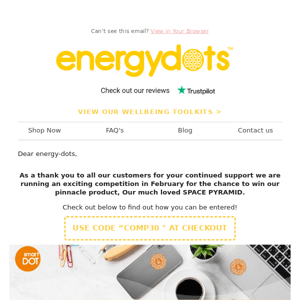 Energy Dots,DON'T MISS YOUR CHANCE TO WIN A PYRAMID 🔔