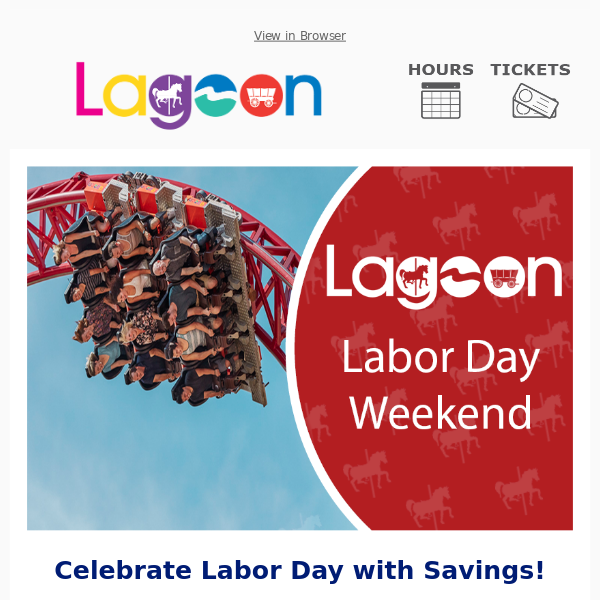 Celebrate Labor Day with Savings!
