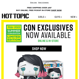 The Con Drop 💥 Funko & Loungefly exclusives are HERE.