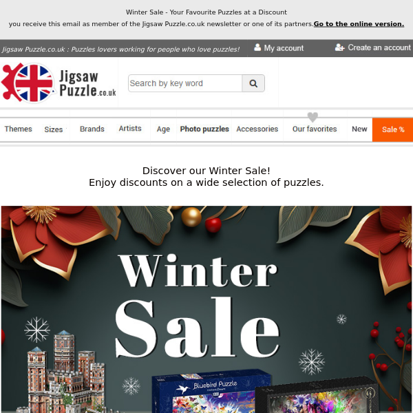 Winter Sale - Your Favourite Puzzles at a Discount