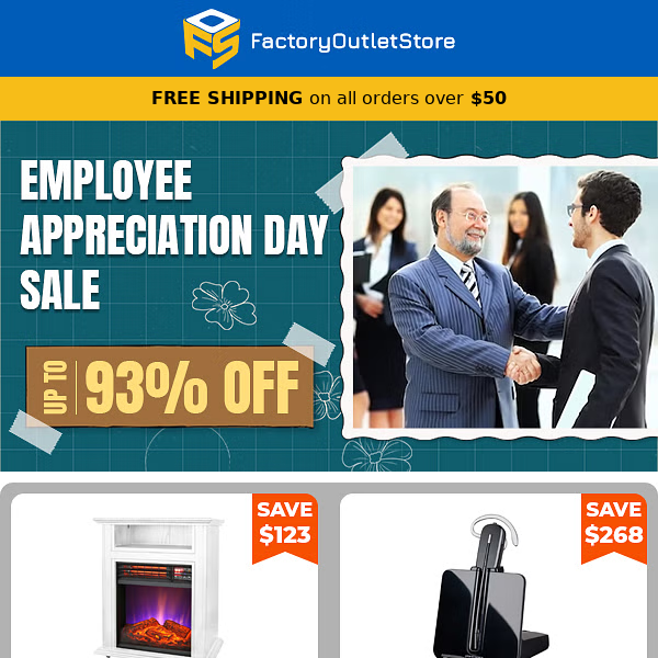 Employee Appriciation Day Sale - Up to 93% OFF