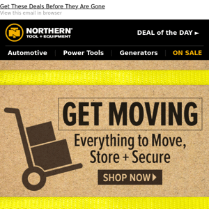 SALE: Everything to Move, Store + Secure