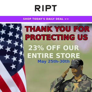 23% OFF - Memorial Day Sale 🇺🇸