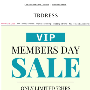 Dear VIP, check your discounts! 3 days only!